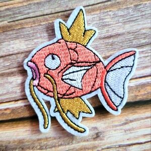 Pokémon Magikarp Water Pokémon Nintendo 1990s Embroidered Iron on Patch